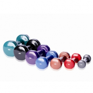 Lifemaxx Vinyl Dumbbellset Rot 1 kg LMX 1150 